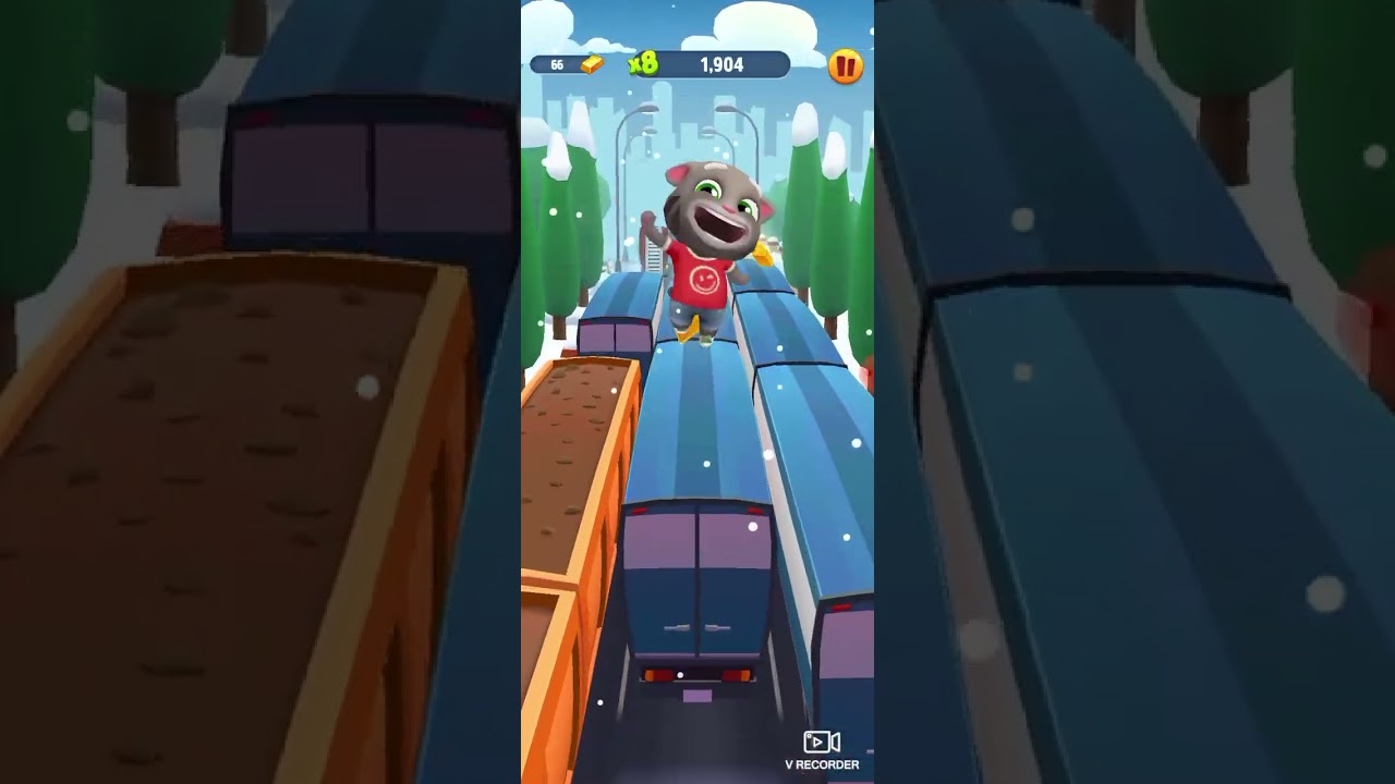 Guys aku lagi main talking tom run gold