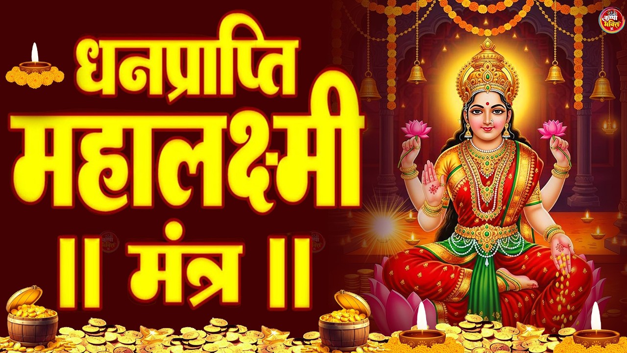 ॐ महालक्ष्मी नमो नमः | श्री महालक्ष्मी चमत्कारी धनप्राप्ति मंत्र 108 Times | Vishnu Lakshmi Mantra