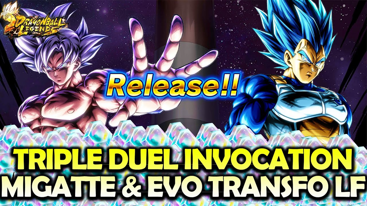 UN DUEL À SENS UNIQUE ?! Triple Duel Invocation Goku Migatte & Vegeta Evo LF (Dragon Ball Legends)