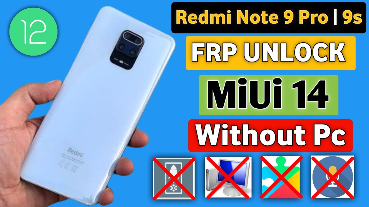 Redmi Note 9s Frp Bypass | Miui 14 Frp Bypass | Redmi Note 9 Pro Frp Bypass | New Trick 2024