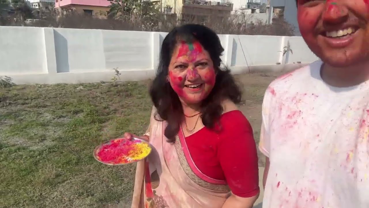 आज पहली बार मनाई अपने घर से बाहर होली 😊Preeti शाह vlogs 