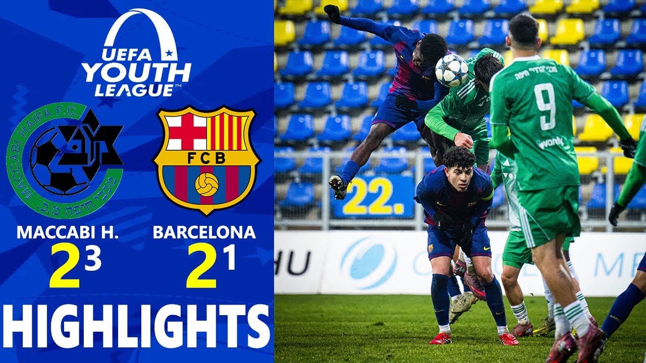 WHAT A GAME⚔️ Maccabi Haifa vs Barcelona Highlights 🔥 U19 UEFA Youth League 2025/2026 Round of 32