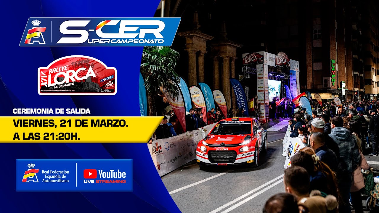 En directo: ceremonia de salida | Rallye Tierras Altas de Lorca 2025