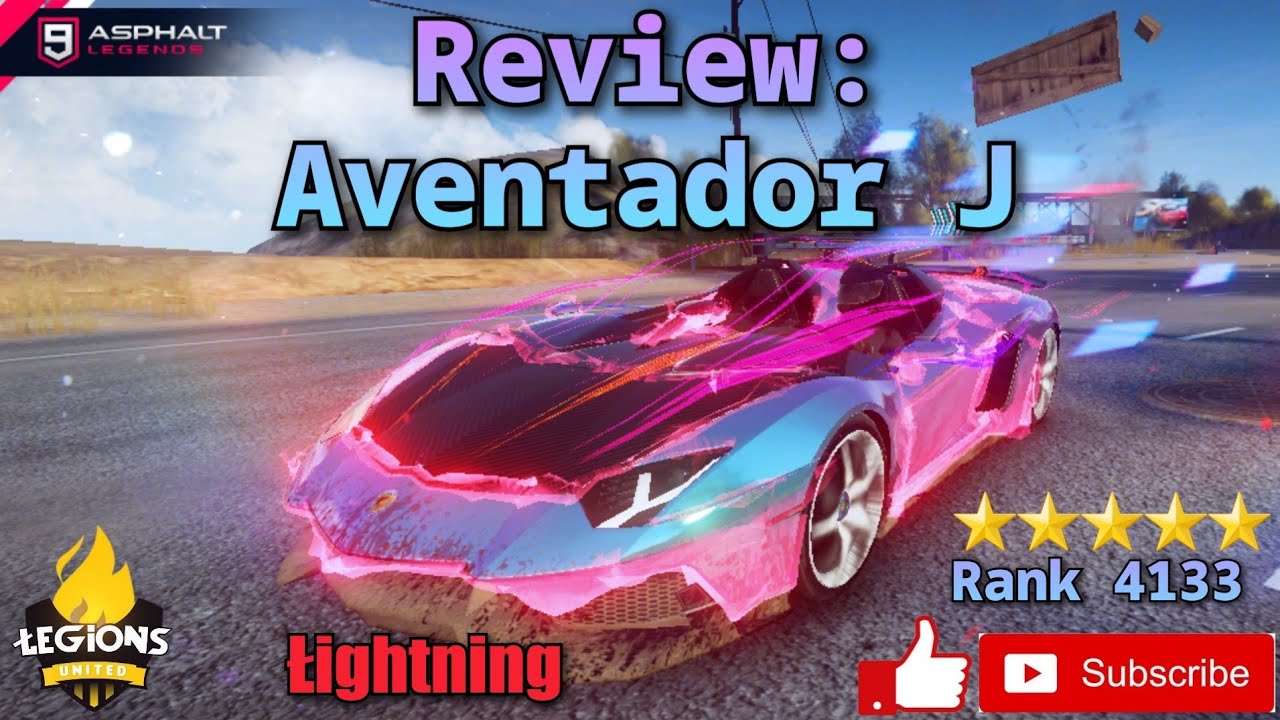 Asphalt 9 | Review: Lamborghini Aventador J | GOLD Rank 4133 | Unbreakable Season | Top 50 test