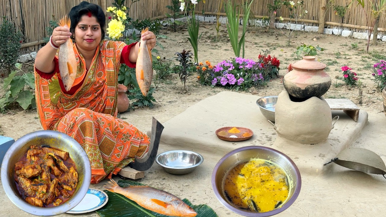 নদীর বড় ভোলা মাছ আর কাঁচা আমের টক ডাল | গরমের শুরুতেই গ্রামের দারুণ ভোজ 