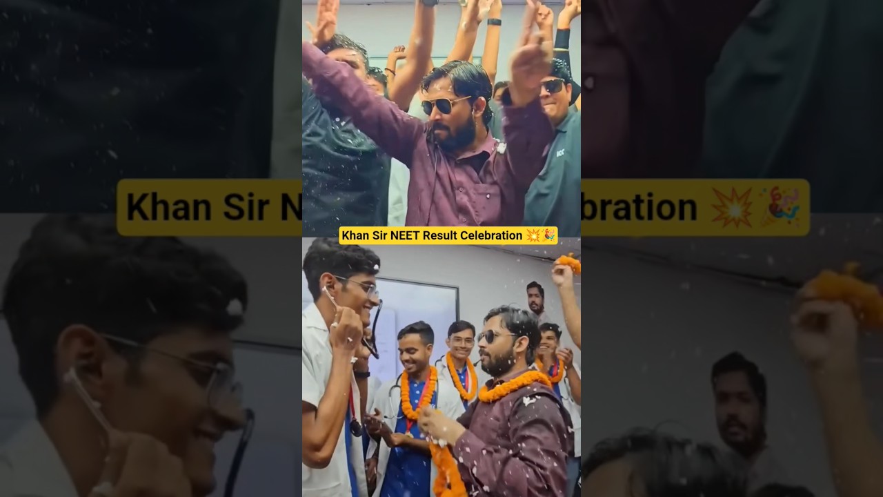 Khan Sir NEET Result Celebration 💥🎉 #shorts #youtubeshorts