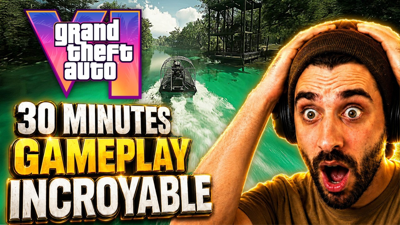 GTA 6 : 30 Minutes de GAMEPLAY INCROYABLE (R&Eacute;ACTION NETFLIX) Sang-froid, Lucia, Police, ...