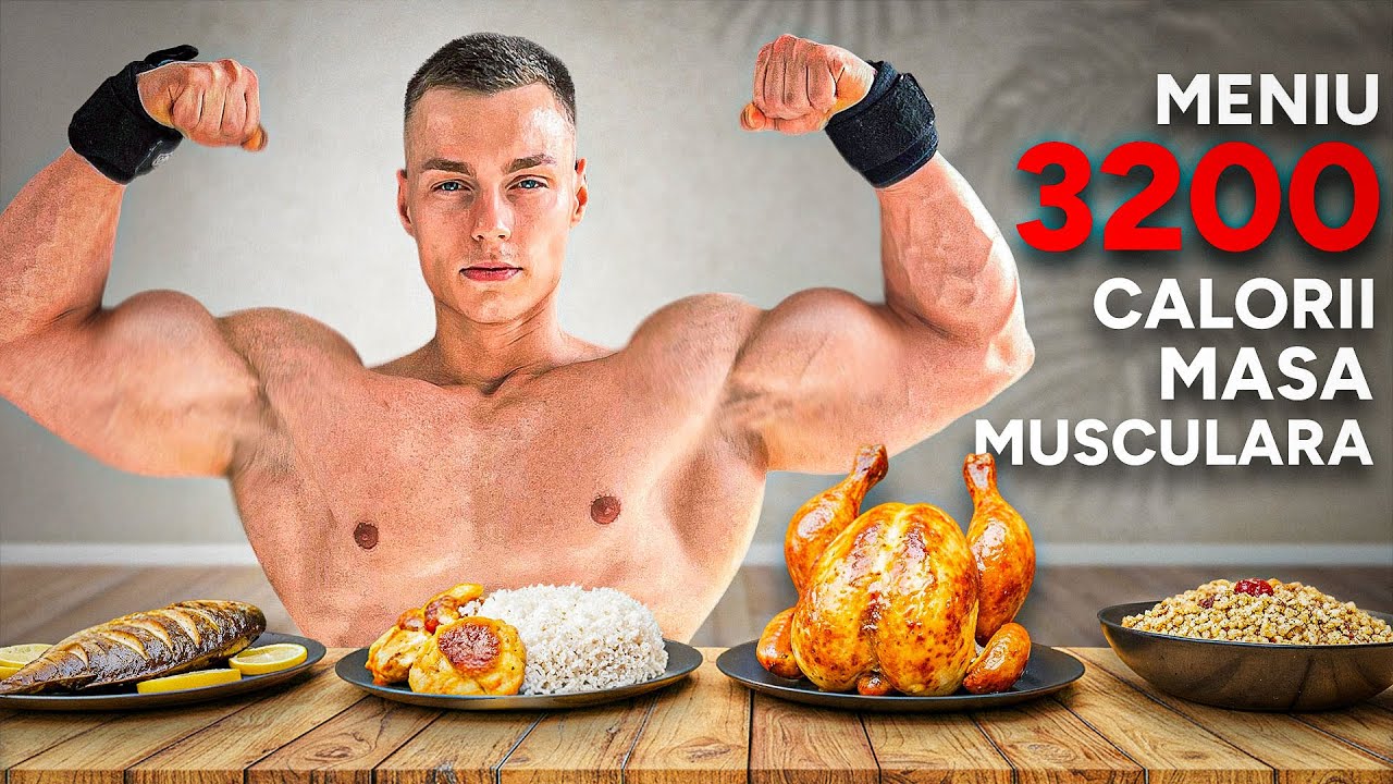 TOT CE MANANC INTR-O ZI PENTRU MASA MUSCULARA+ANTRENAMENT