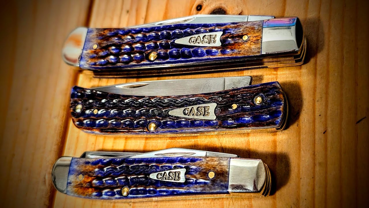 Case Peanut Butter and Jelly Trapper, Soddy, and Mini Trapper. My new 3 Amigos
