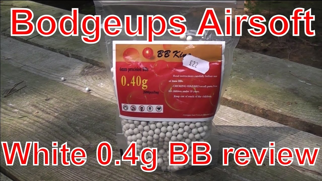 Bodgeups Airsoft - White Heavyweight BB Review - BB King 0.4g White