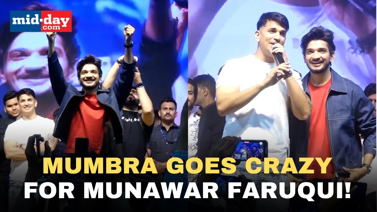 Bigg Boss 17 Winner Munawar Faruqui Draws Massive Crowd at Mumbra Fan Meet