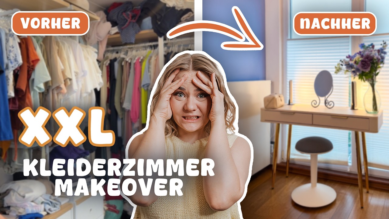 5 JAHRE CHAOS 👀 Dieses Makeover war SEHR notwendig (und selbst mir peinlich!) 🫠 | XXL Kleiderzimmer