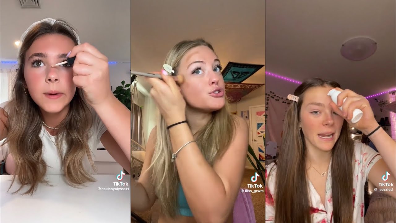 GRWM / Makeup storytime - TikTok compilation
