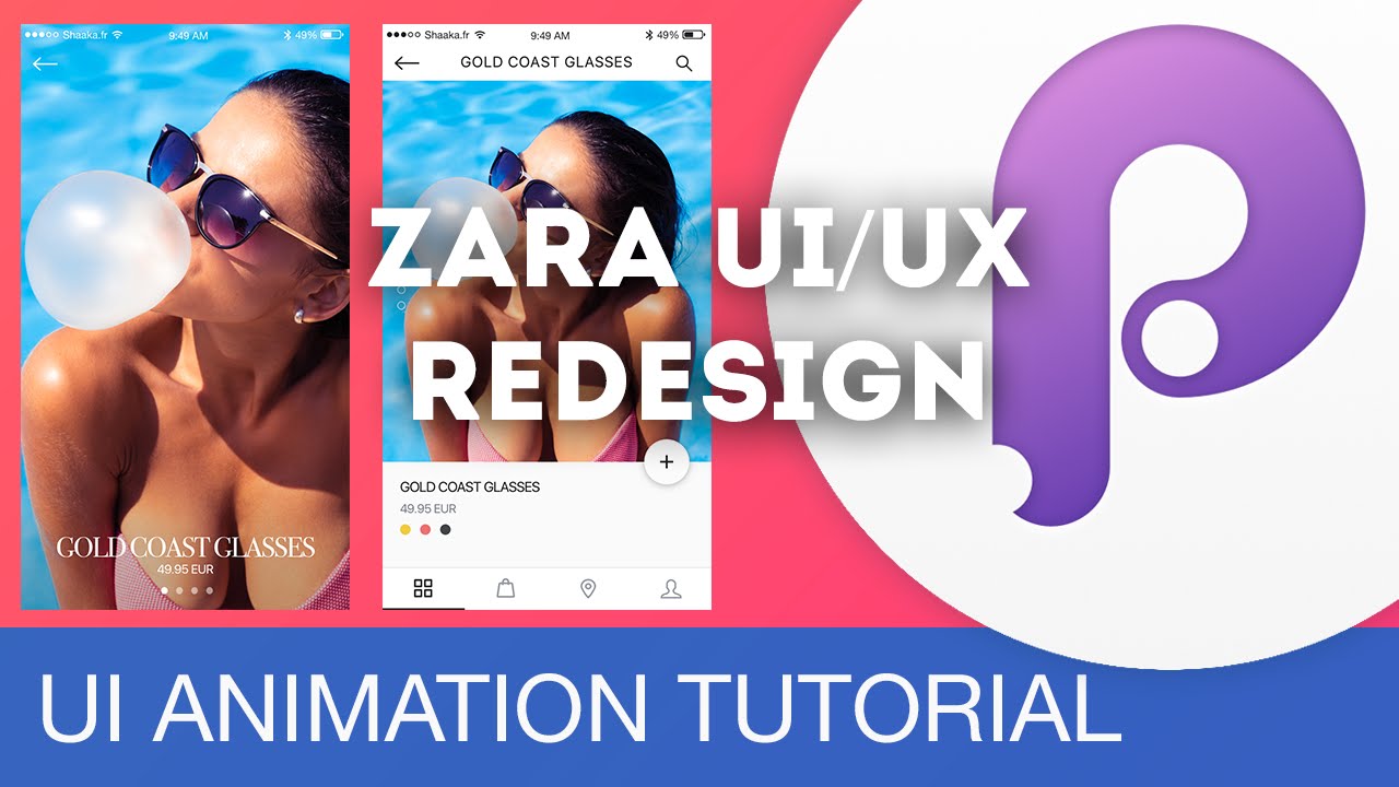 Zara UI/UX Redesign • UI/UX Animations with Principle & Sketch (Tutorial)