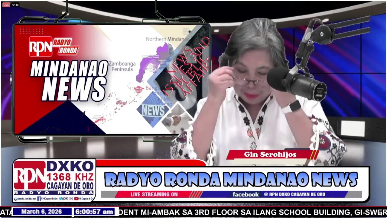 RADYO RONDA MINDANAO NEWS | MARCH 6, 2026