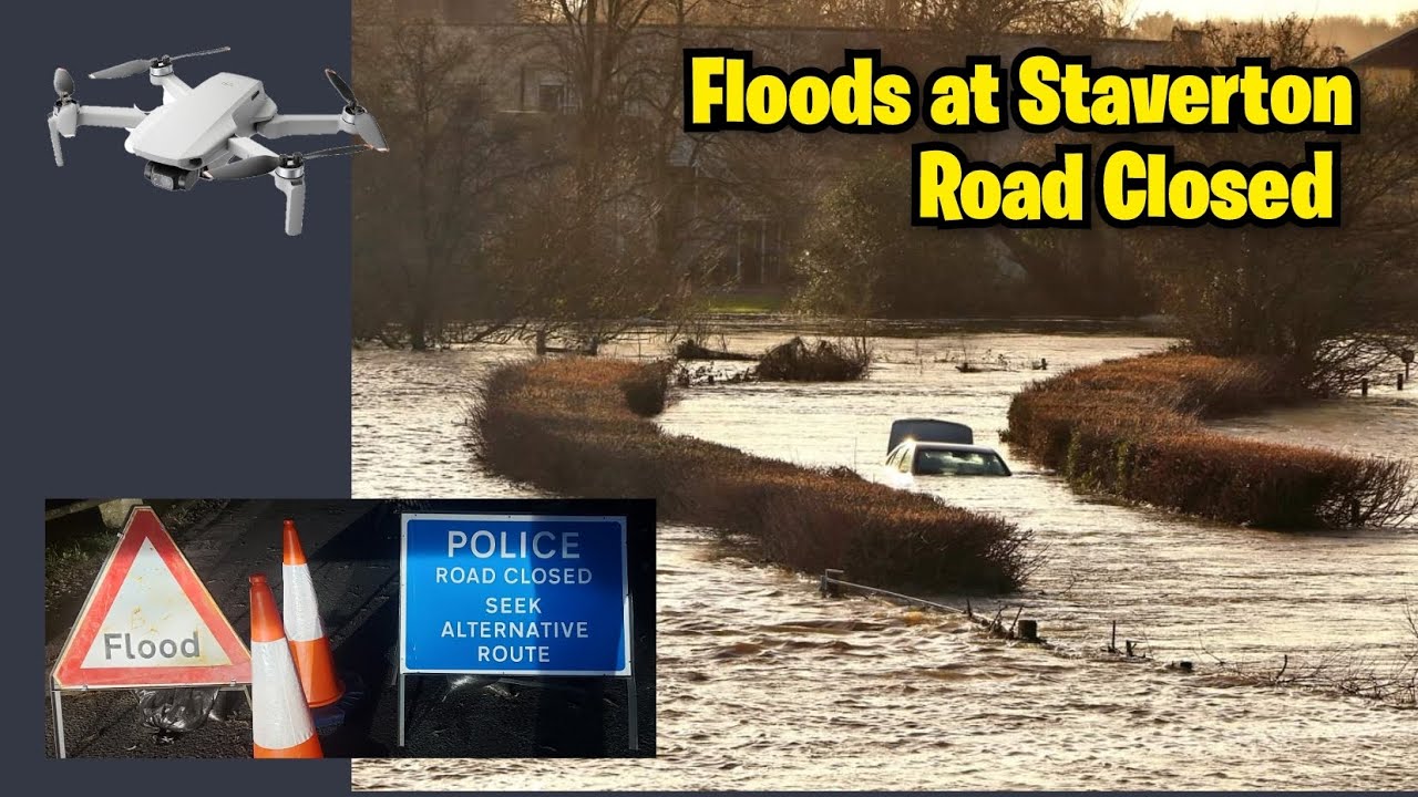 Staverton Floods Roads Closed - Holt Trowbridge Wiltshire