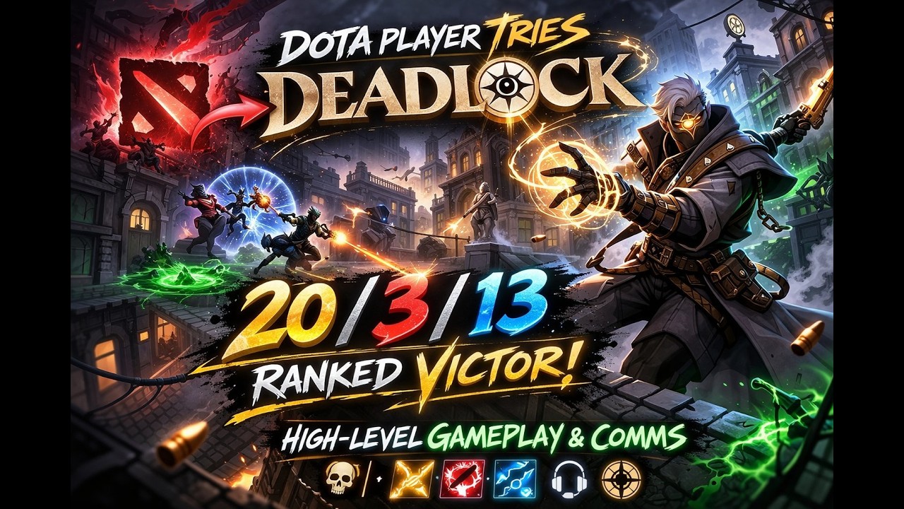 Dota Player Tries Deadlock Ranked &mdash; 20/3/13 Victor Carry POV | High-Level Comms & Gameplay