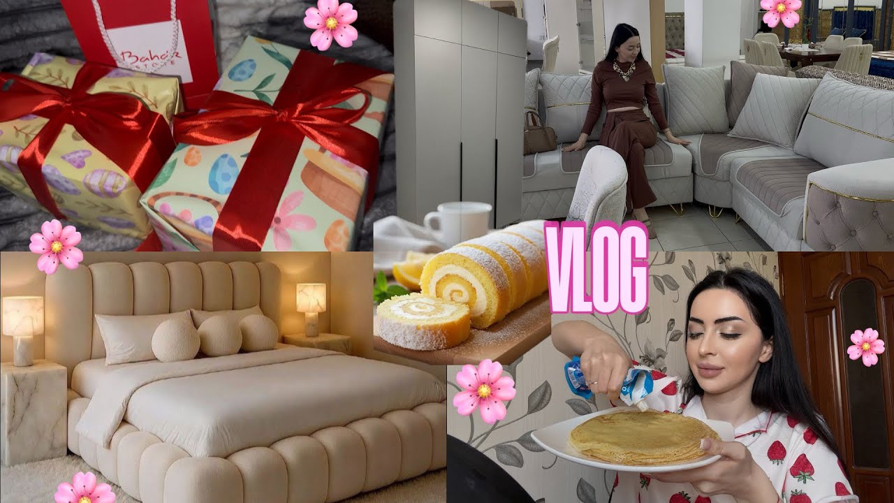CEHİZ MEBEL BİRLİKDƏ SECƏK 🌸 Ad g&uuml;n Hədiyəsi 🌸VLOG Ayka 14