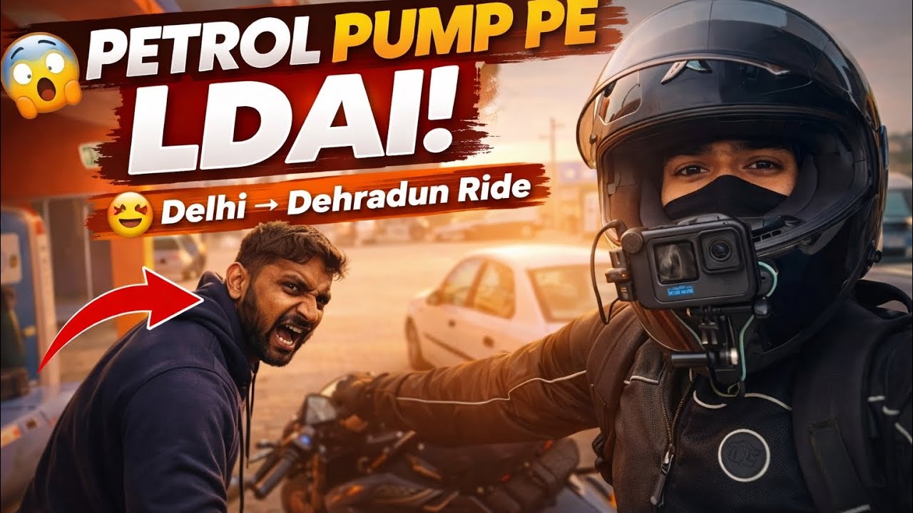 Delhi to Dehradun Ride 😍 | Petrol Pump Pe Hogayi Ladai 😱 | Full Vlog by @rwt_shubhu 