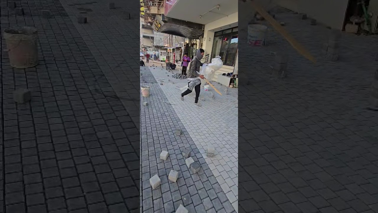 العتبة العلوية المقدسة تأهيل شارع  نفق الرسول اليوم الثلاثاء ٢٠٢٦/٣/١٧ عدسة المصور (( حسن التميمي ))
