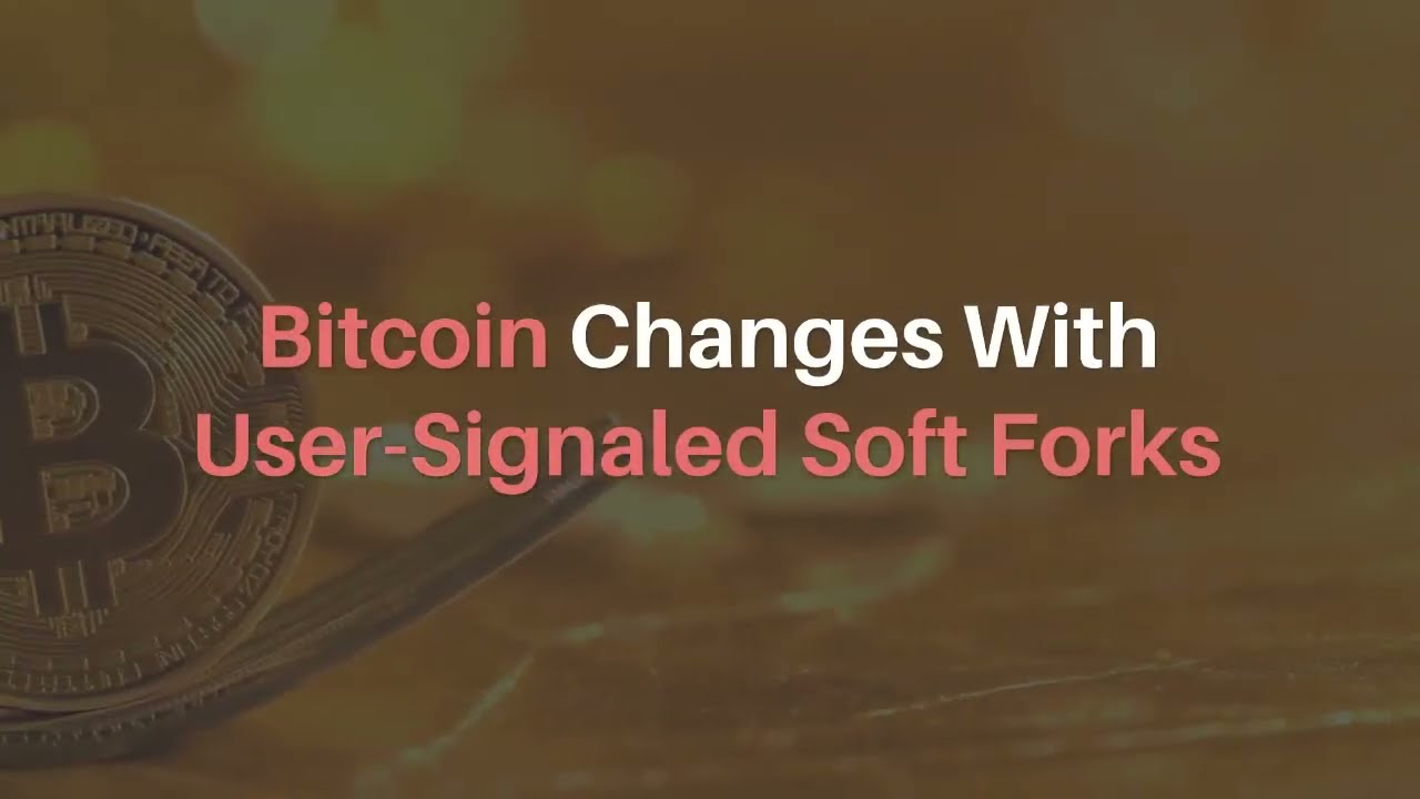 BITCOIN CHANGES WITH USER SIGNALED SOFT FORKS
