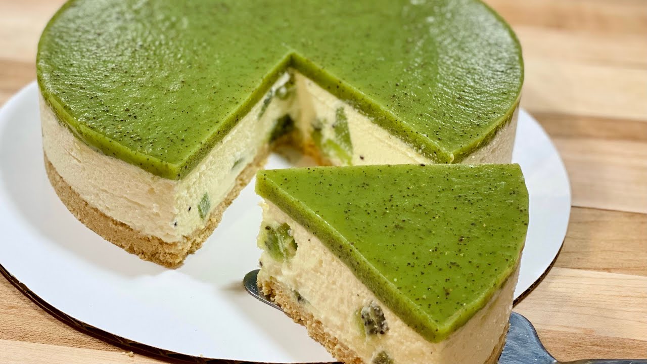 Vous serez bluffés par ce gâteau SANS CUISSON aux kiwis qui fond en bouche🥝😍 Deli Cuisine
