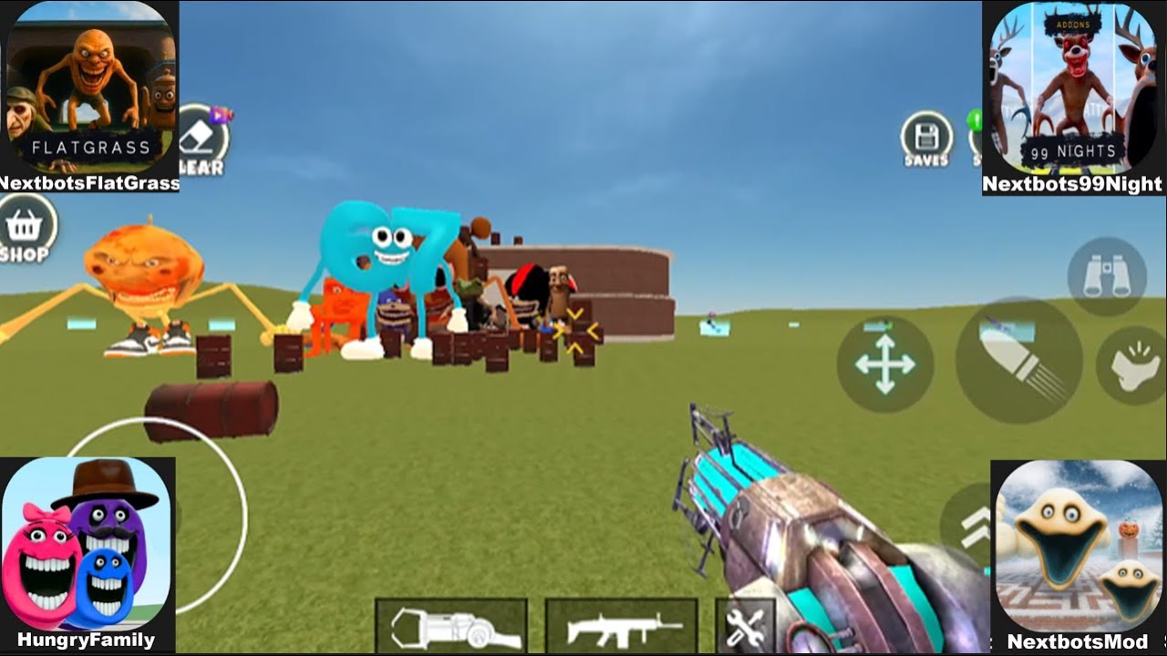 Garry's Mod NEXTBOT, GARRY'S MOD SQUID GAME,SANDBOX IN SPACE,NEXTBOT ONLINE,GAME ANDROID,BRAINROT