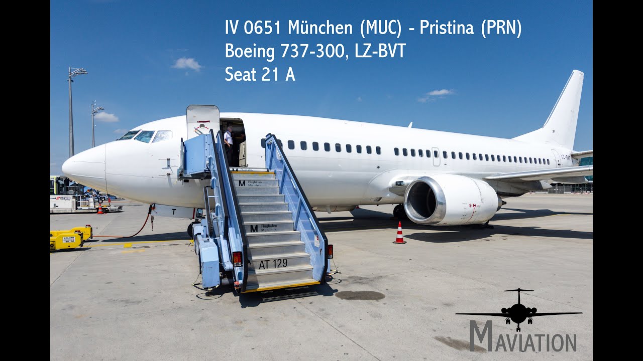 Bulair (on behalf of GP Aviation), Boeing 737-300, München (MUC) - Pristina (PRN)