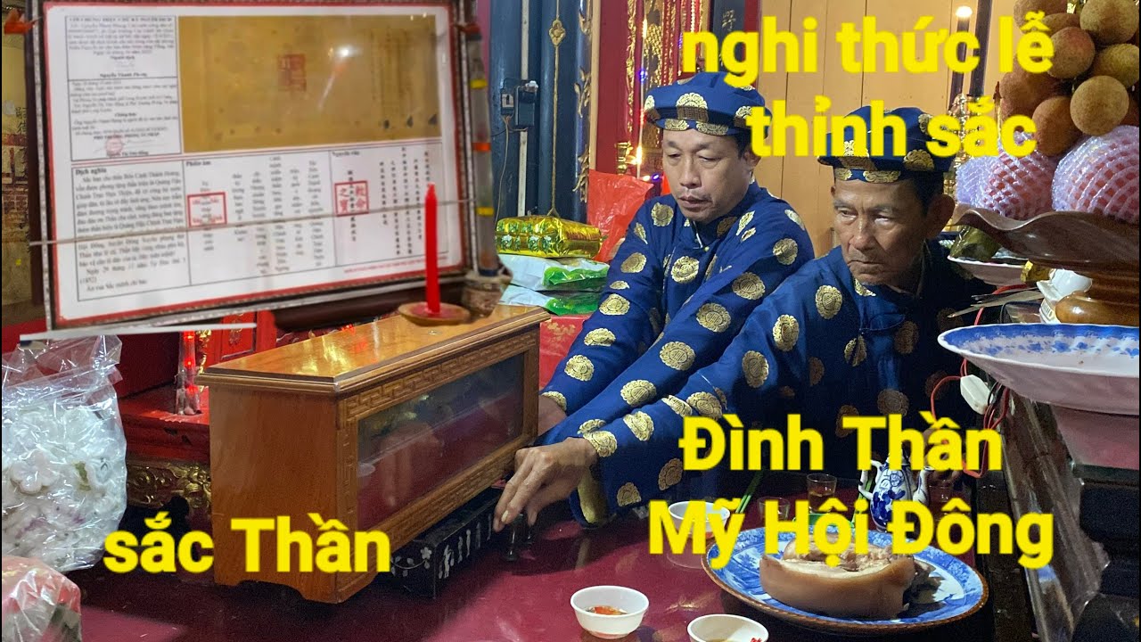 Nghi thức lễ thỉnh sắc Thần đình Mỹ Hội Đông chợ Mới An Giang thật long trọng Và hoành tráng
