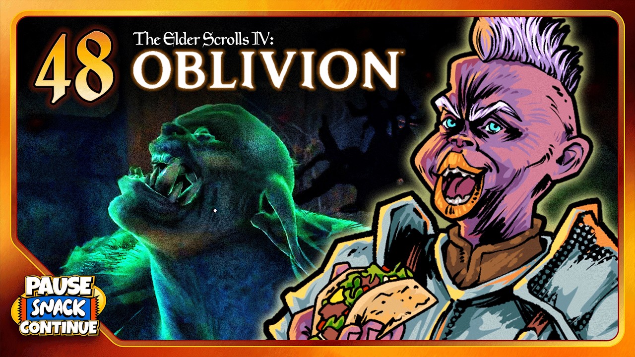 The Elder Scrolls IV: Oblivion &ndash; Эпизод 48: Сырная чрезвычайная ситуация | Пауза Перекус Продолжить
