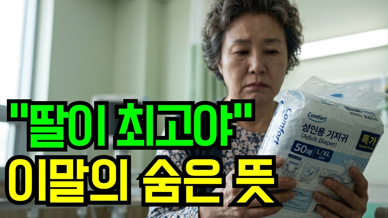딸이 최고야의 숨은 뜻  사실은 '너 혼자 독박 써라'는 말이었습니다  인생 조언 시니어 사연