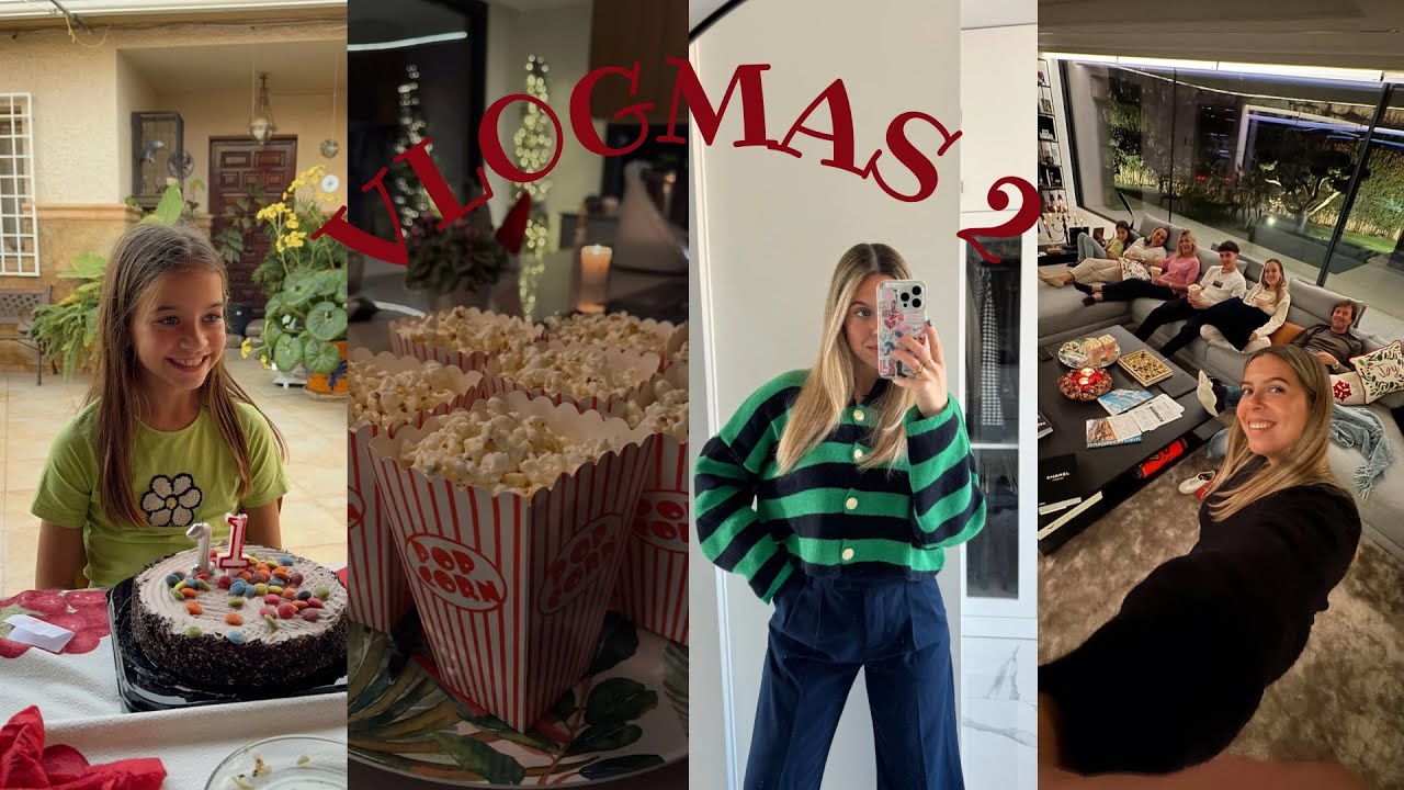 VLOGMAS 2: El mejor tip para el pelo, domingo en familia de cumpleaños y pelis navideñas… @12alii