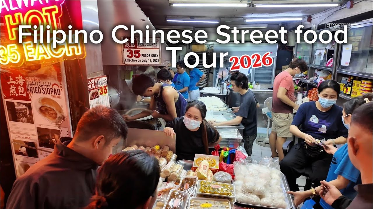 JEWELRY GOLD & STREET FOOD FILIPINO CHINESE STREET FOOD BAZAAR TOUR SCENES IN BINONDO ONGPIN
