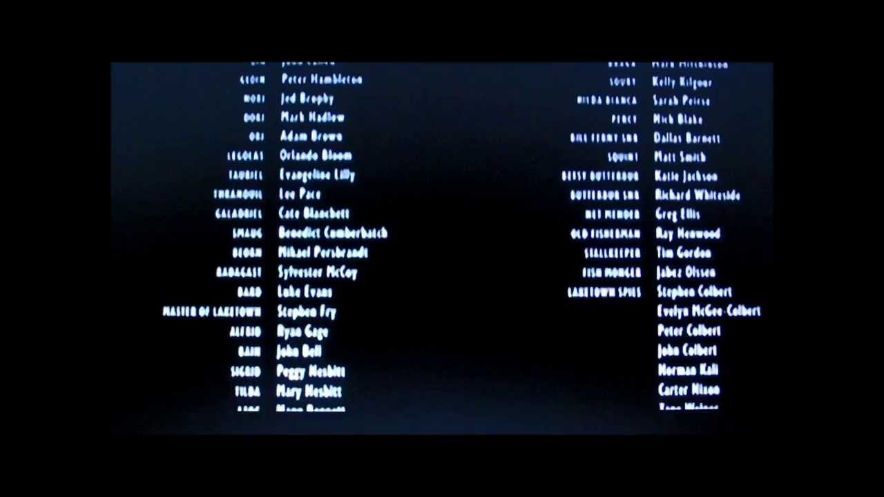 The Hobbit: The Desolation of Smaug Ending Credits 