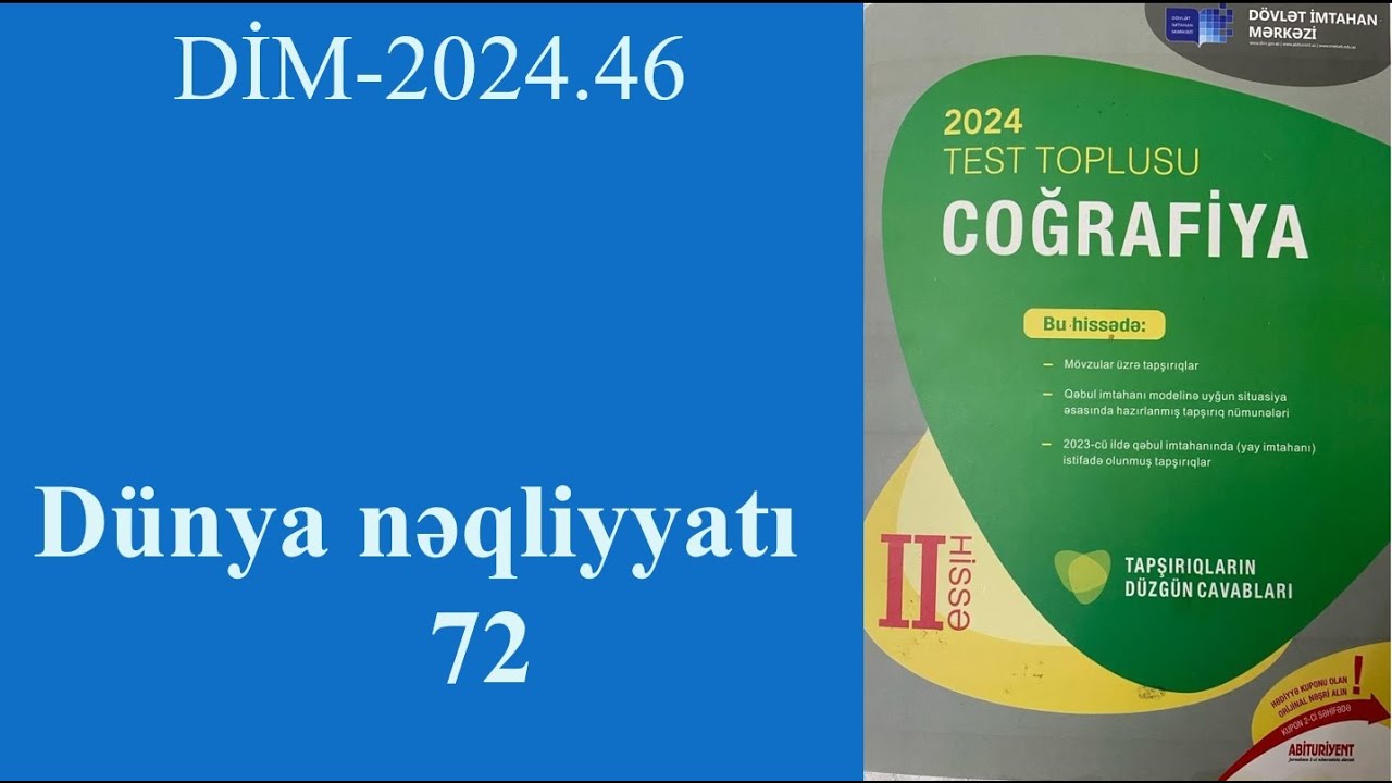DİM 2024 46 Dünya nəqliyyatı 72