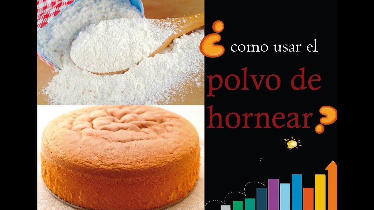 ¿Cómo usar el polvo de hornear?