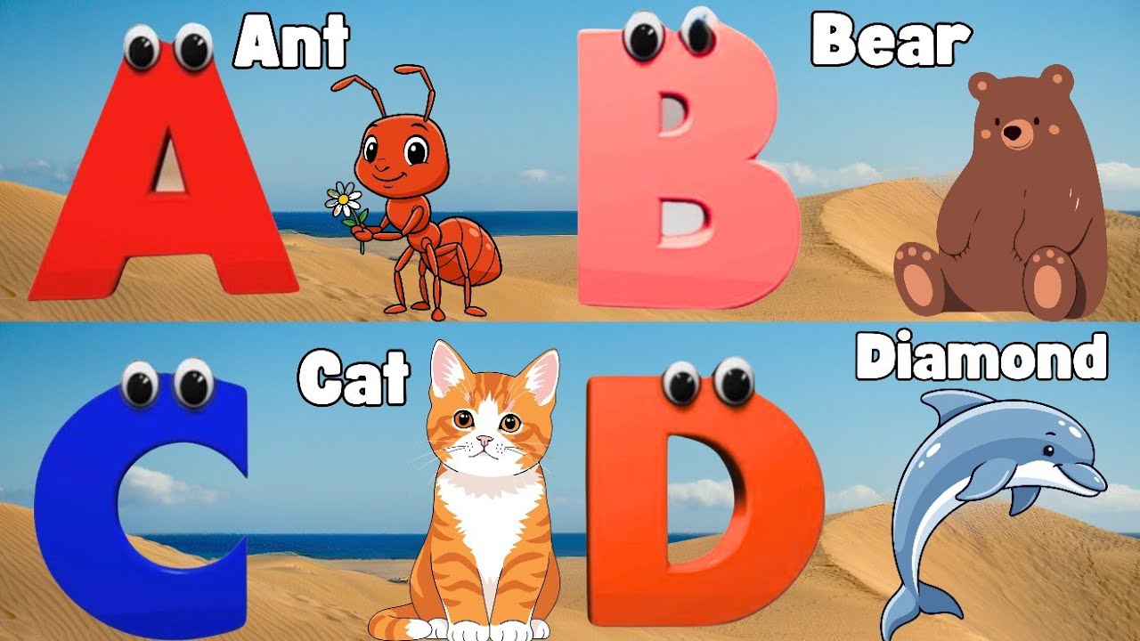 ABC Animals Song | A For Ant Learn ABC Alphabet for Children | Education ABC Nursery Rhymes