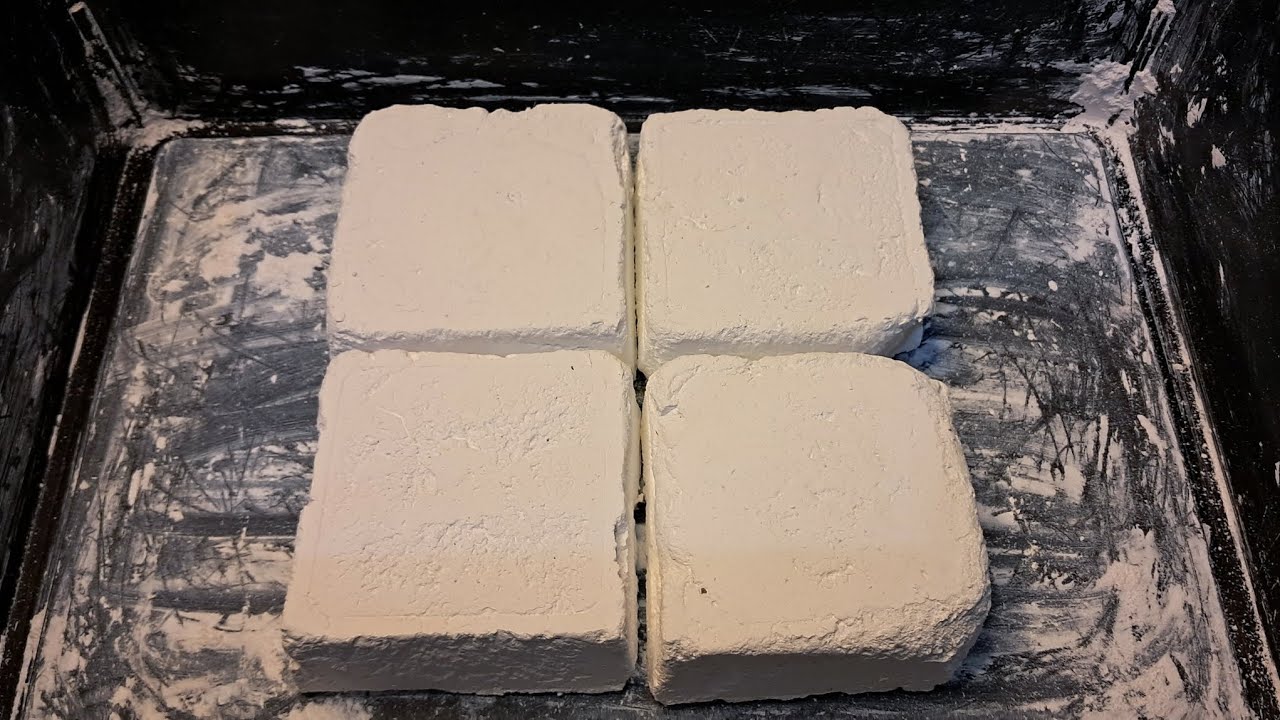 Homemade gymchalk Plain jane block tutorial+ Result 🩶| Different ingredients 💭| coconut oil | ASMR