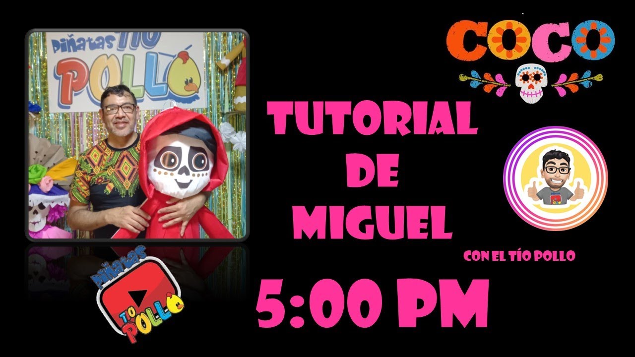 Como hacer la piñata de Miguel de coco