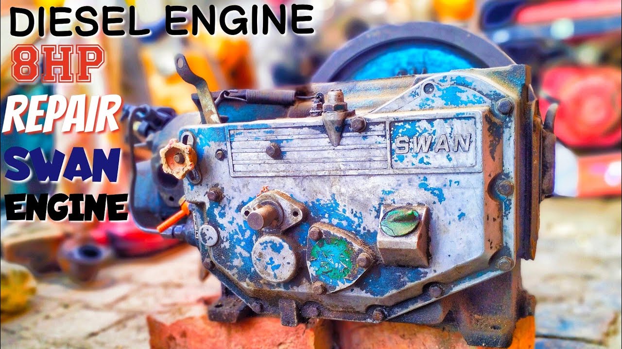 Swan diesel engine repair|Old 8hp diesel engine repairing