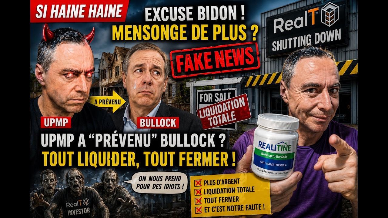 REALT  - 03/07/2026 - C'est la Fin de RealT et la faute d'UPMP !