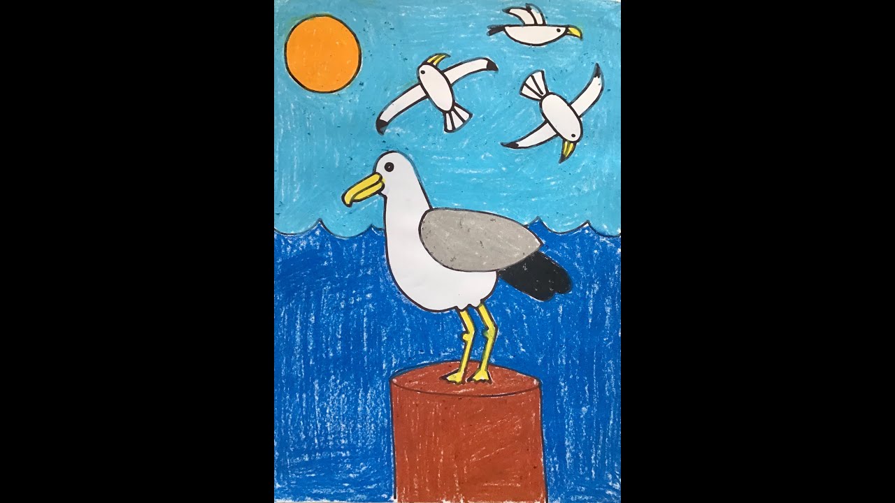HOW TO DRAW A SEAGULL