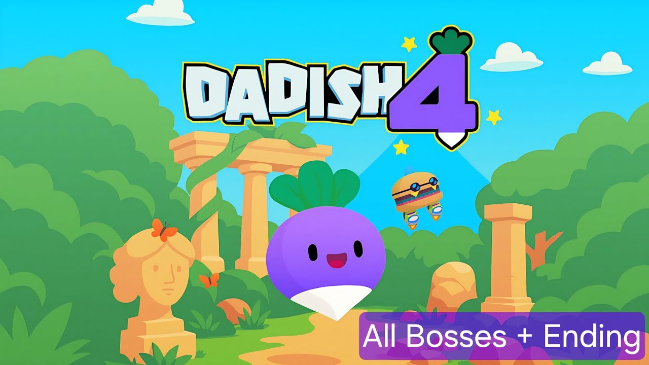 Dadish 4 - All Bosses + Ending