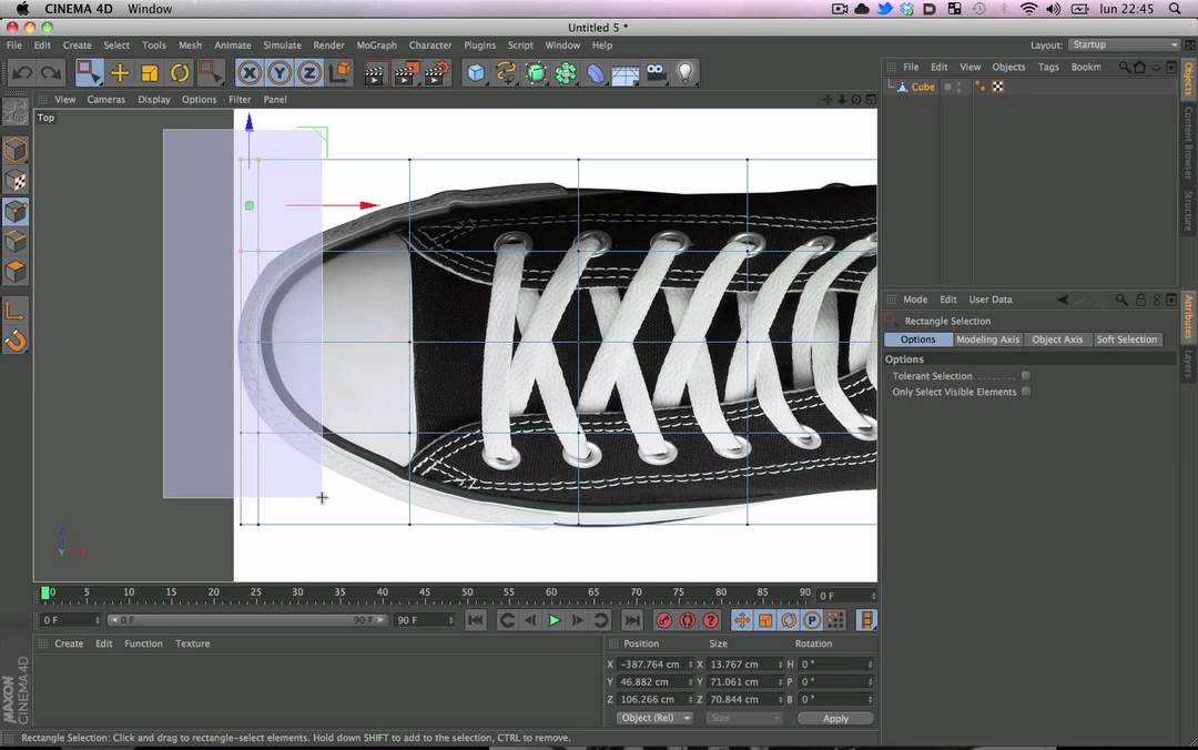 Modelando un zapato en C4D Pt1