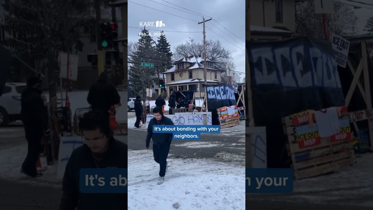 Some groups in Minneapolis are building road blockades to resist ICE.