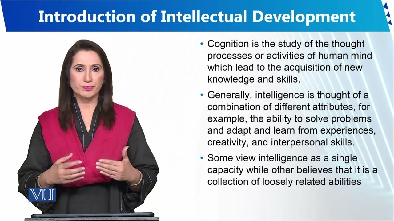 Introduction of Intellectual Development | Human Development and Learning | EDU302_Topic131