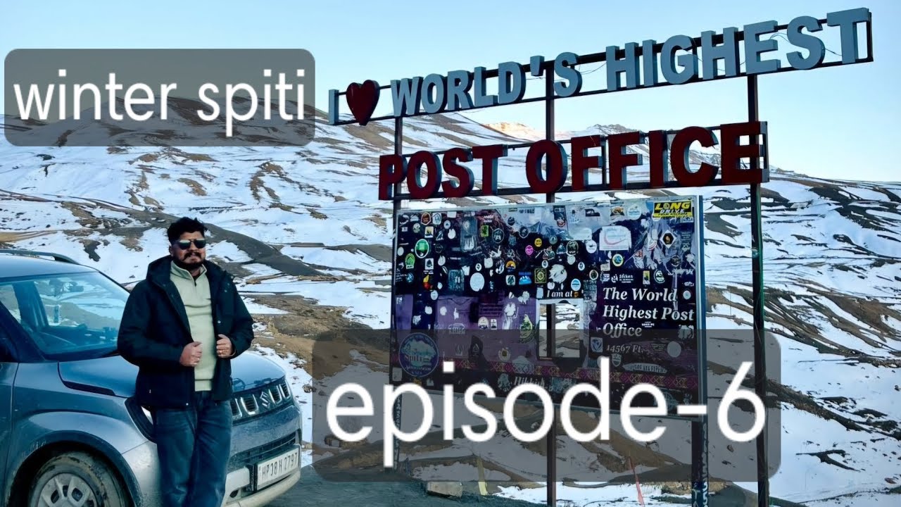 Spiti valley in winters word highest village and highest post office by ignis (4×2)