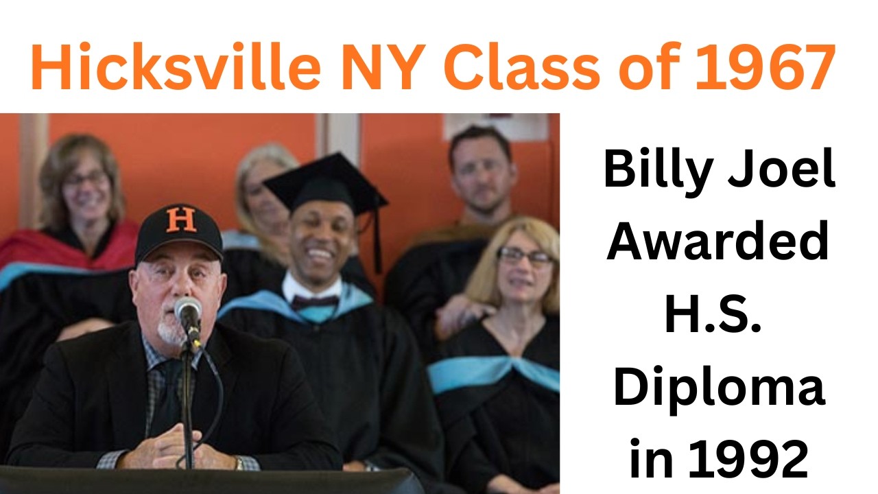 JCG 151:  Billy Joel Granted H.S. Diploma 25 Years After 1967 + Buddy Pete Meets Billy in Band Room.