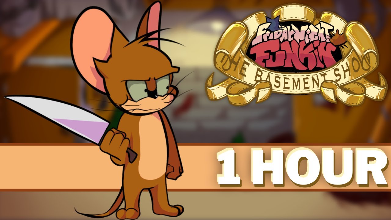 VANISHING - FNF 1 HOUR Songs (VS Jerry Tom's Basement Show Tom & Jerry FNF Mod Music OST Song)