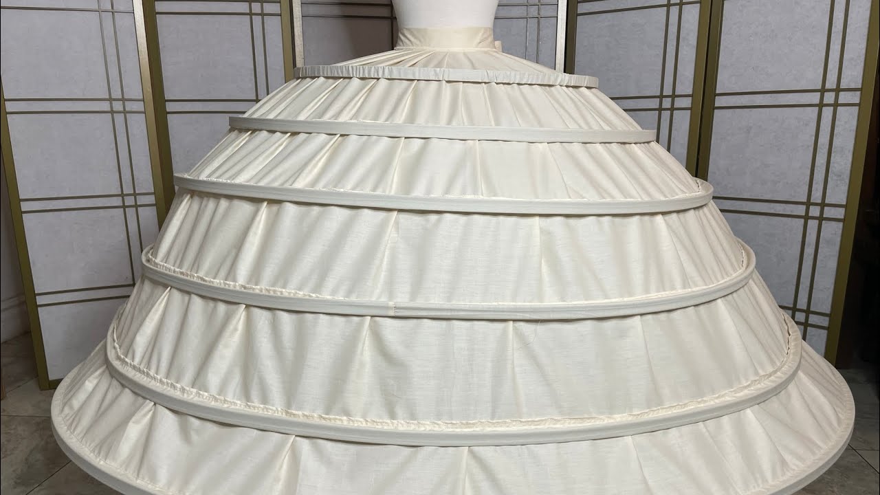 Como doblar un Megahoop, crinolina, aro, armador, cretona, enhagua